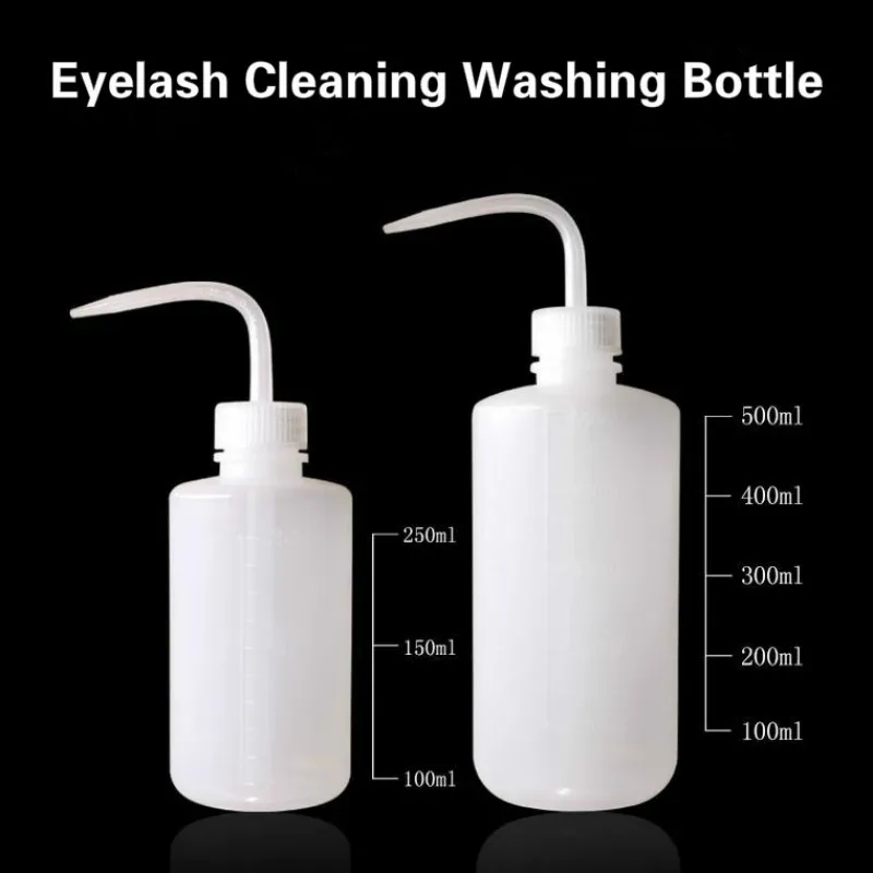 Eyelash Cleaning Washing Bottle Eyelash Extension Tool Elbow Narrow Mouth Long 