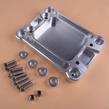

beler Billet Shifter Box Base Plate Silver Fit for Honda Civic Acura Integra K20 K24 K Series 1994-1995 1996 1997 1998 1999 2000