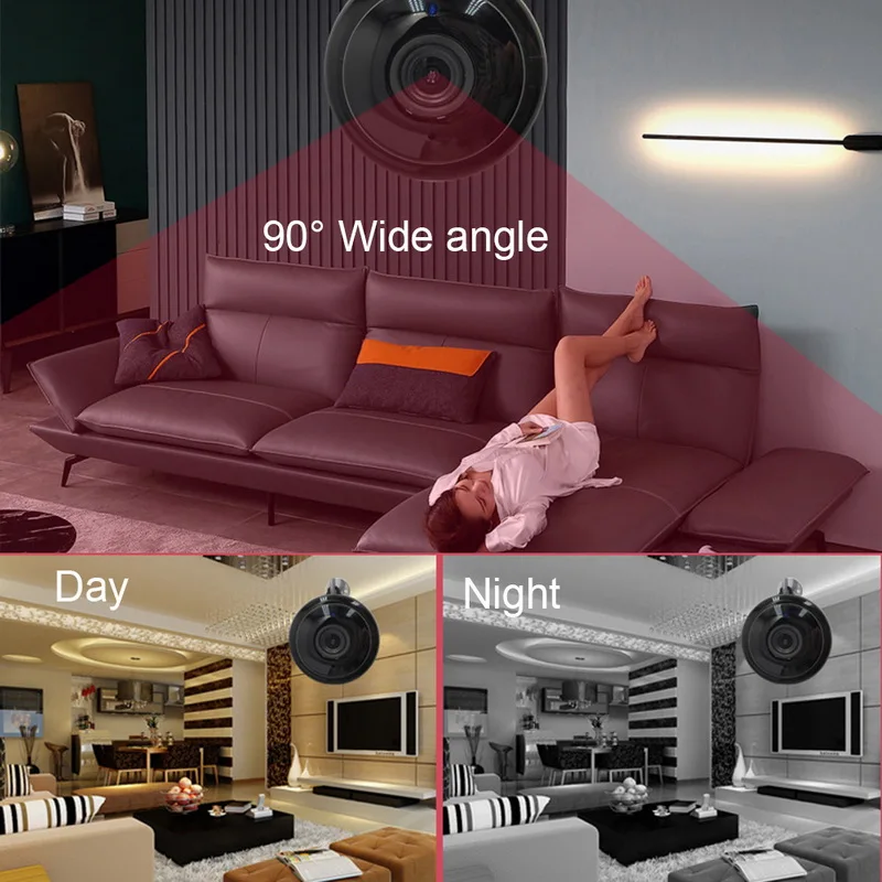 DIDIHOU, Домашняя безопасность, 3,6 мм, Wifi, мини ip-камера, беспроводная, ночная версия, маленькая, CCTV, инфракрасная, обнаружение движения, монитор наблюдения