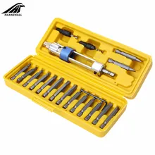 20 pces swap drill bit metade do tempo drill driver cabeça giratória rápida-mudança conjunto de ferramentas de reparo de condução