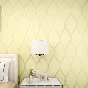 

Modern simple deerskin non-woven 3D wallpaper concave convex wavy background wall bedroom living room wallpaper W206