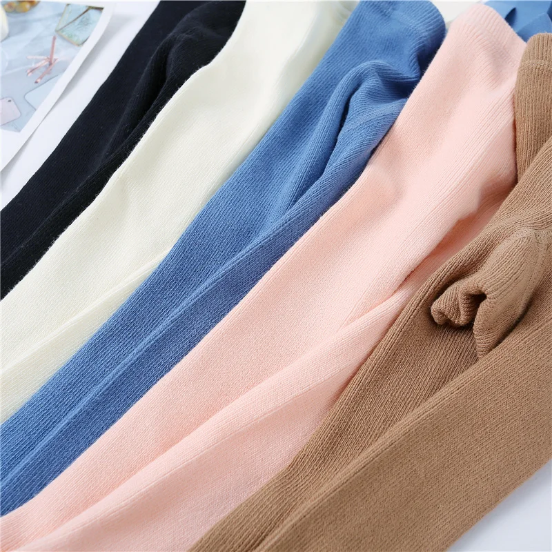0-3Year Autumn Winter Tights For Girls Solid Pantyhose Casual Tights For Boys With Shoulder Strap Knitted Clothes knit tights,girls pantyhose,children stockings,suspender leggings