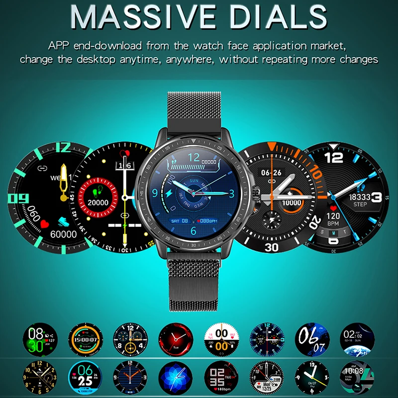 Gorben-reloj inteligente unisex, accesorio de pulsera resistente al agua con control del ritmo cardíaco y del sueño, Bluetooth, conexión IOS y Android, modelo CF19, SW001 - Imagen 5