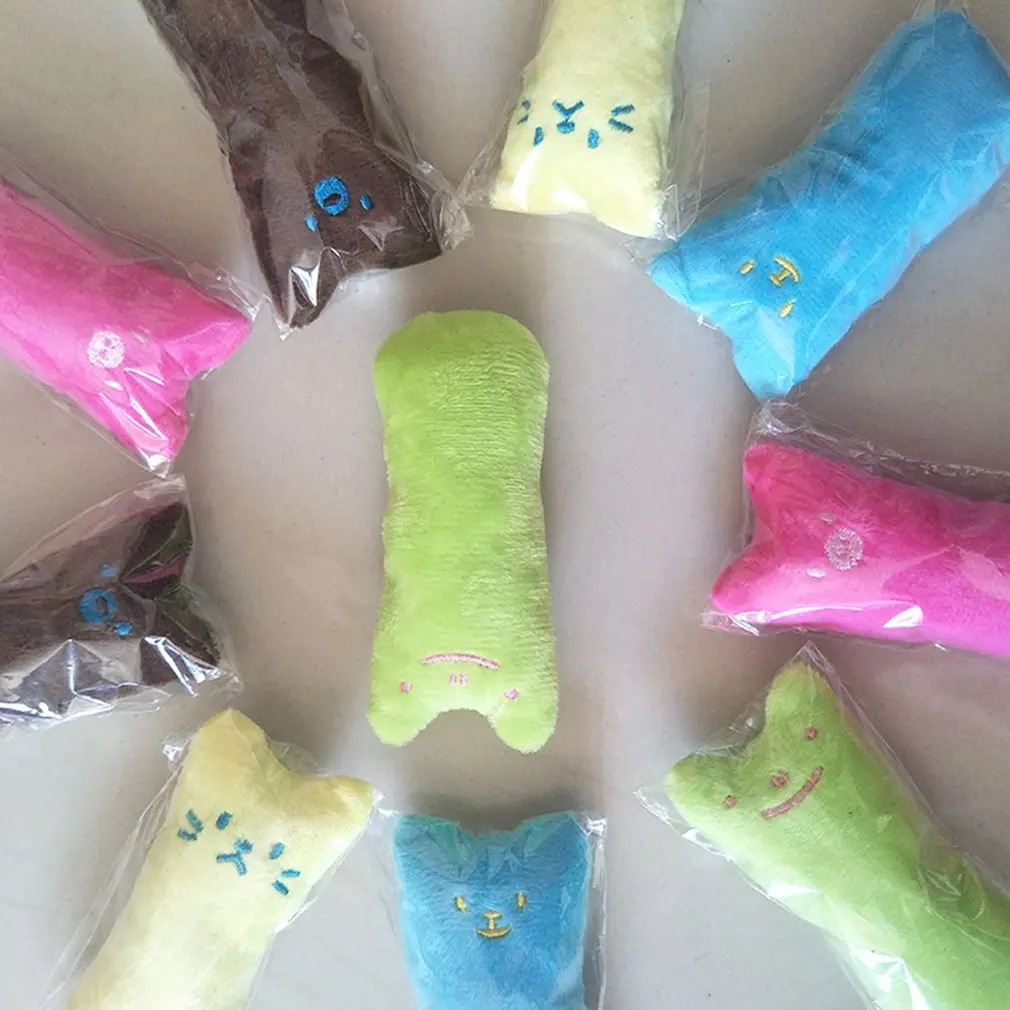 Lovely Cute Cartoon Pets Dogs Cats Plush Toys Durable Chew Squeaker Squeaky Plush Toys Pets Supplies 5 Colors