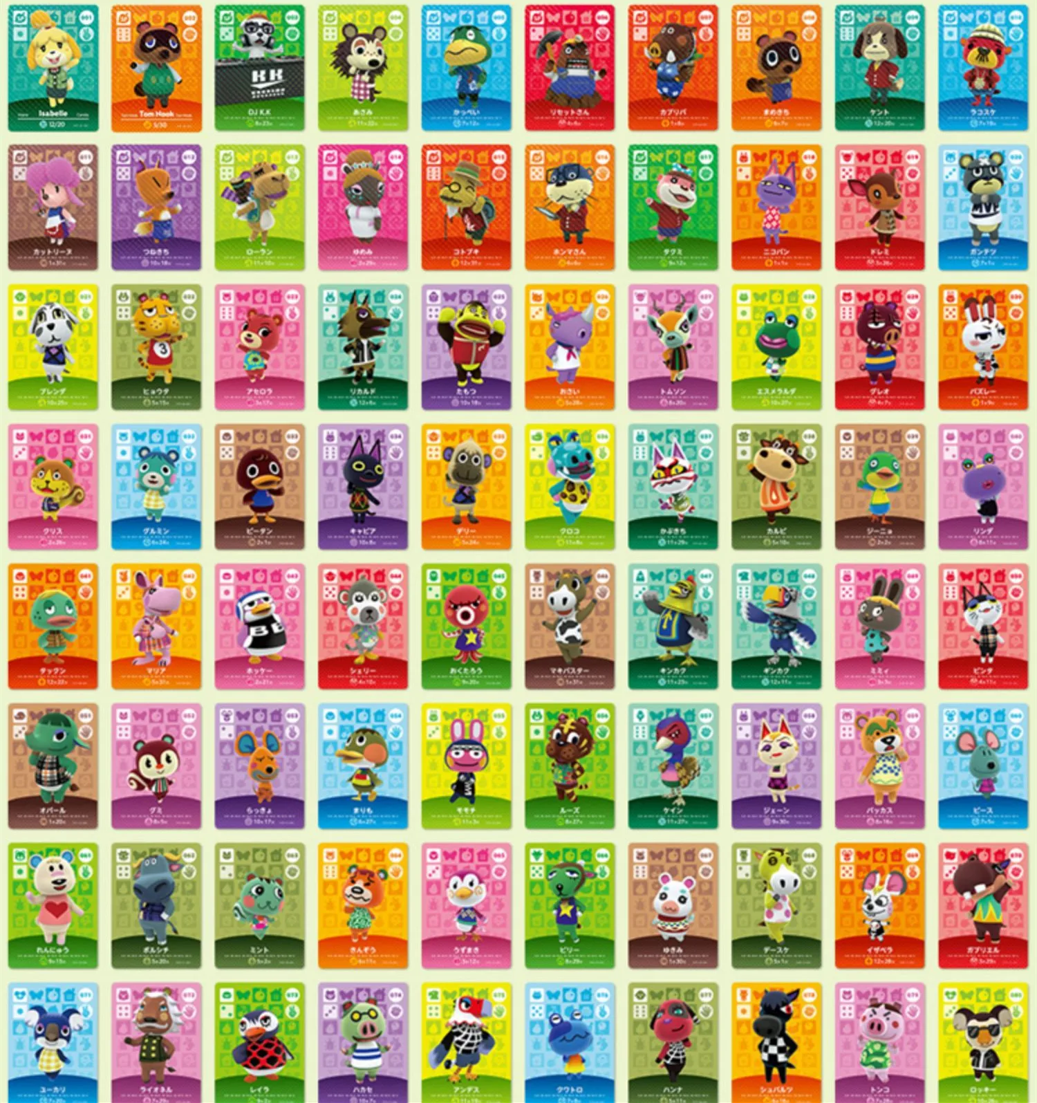 

456Pcs Animal Crossing Welcome Card Sanrio x Series 1~4 New Horizons NFC Card Ntag215 Tag for NS Games Amibo
