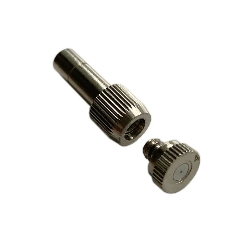 M114 Thread new type SS clips slip lock 6mm mist fog nozzles white black blue quick connectors for misting cooling system