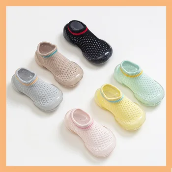

0-3Y Newborn Infant Kids Baby Boy Girl Shoes Summer Soft Sole Crib Shoes Breathable Foot Sock Shoes Knit Mesh First Walker