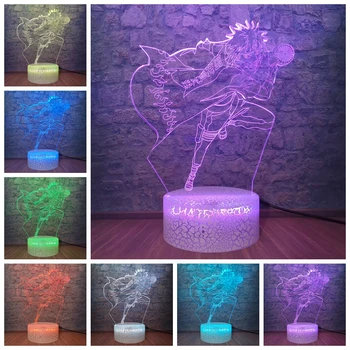

Namikaze Minato 3D Visual Illusion LED Changing Night lights Naruto Sasuke Action Figure 7 Colors Touch Table Lamp Home Decor