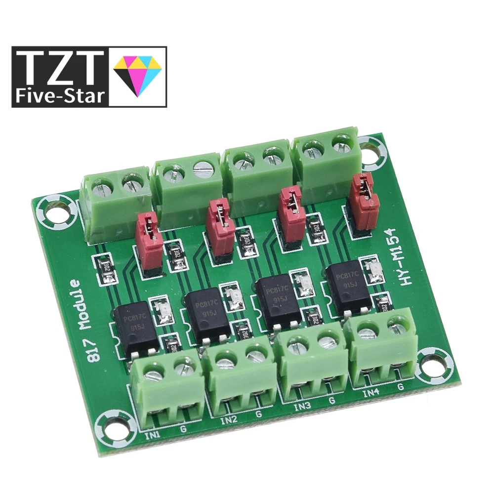 PC817 4Channel Optocoupler Isolation Module Voltage Converter Module