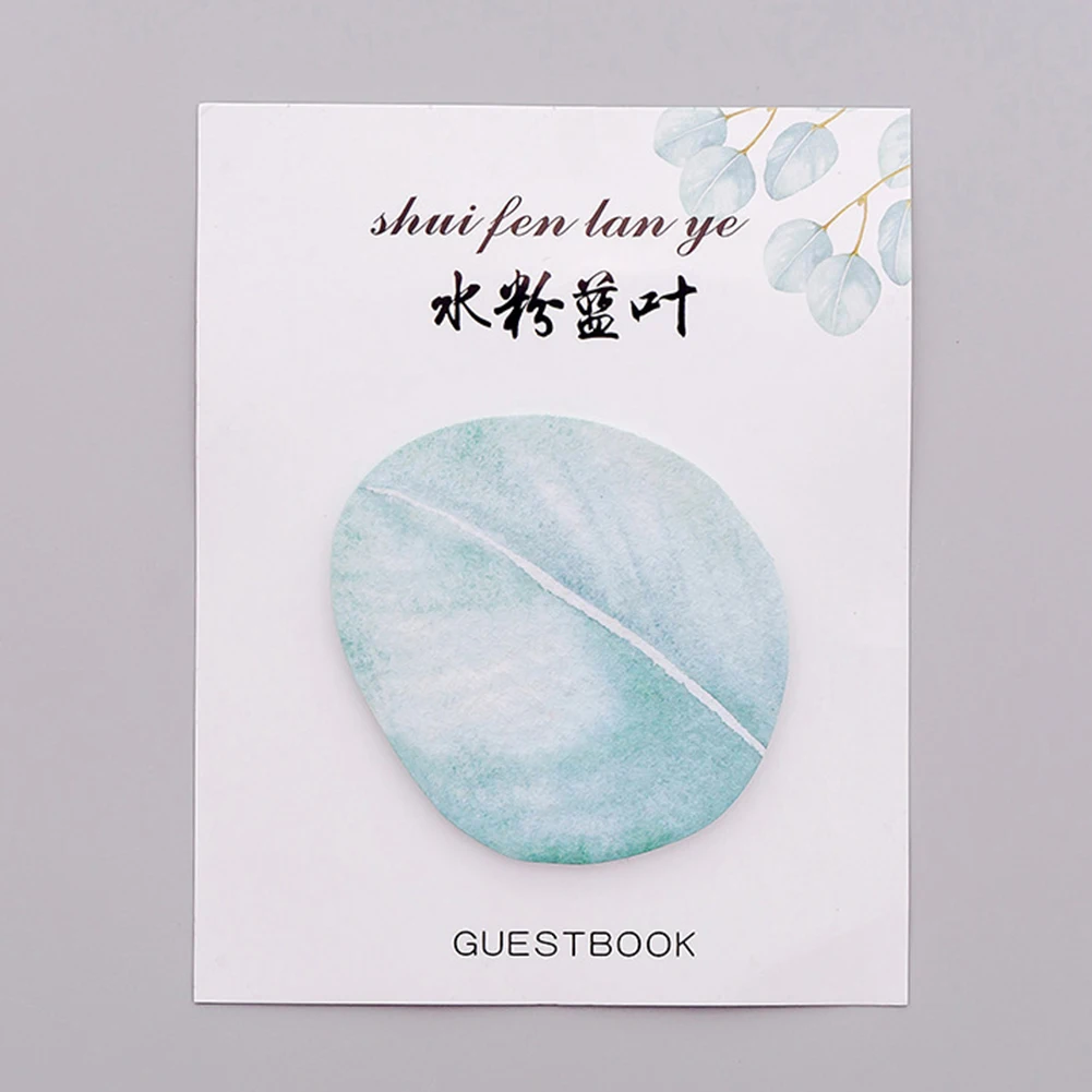 New Unique Maple Leaf Ginkgo Print Sticky Note Memo Pad Planner Office School Stationery
