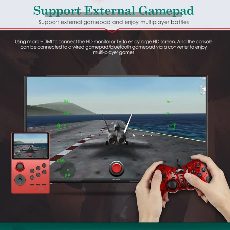 

G6 Mini Gamepad Retro Game Player Console Handheld Built-in 2000 Games 3.5 Inch IPS TF Card Slot