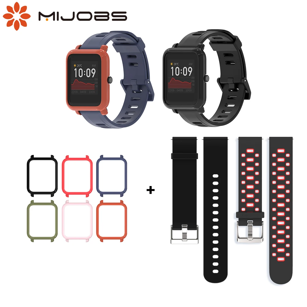 Наручный ремешок для Amazfit Bip S браслет 20 мм часов Xiaomi Huami GTS защитный чехол