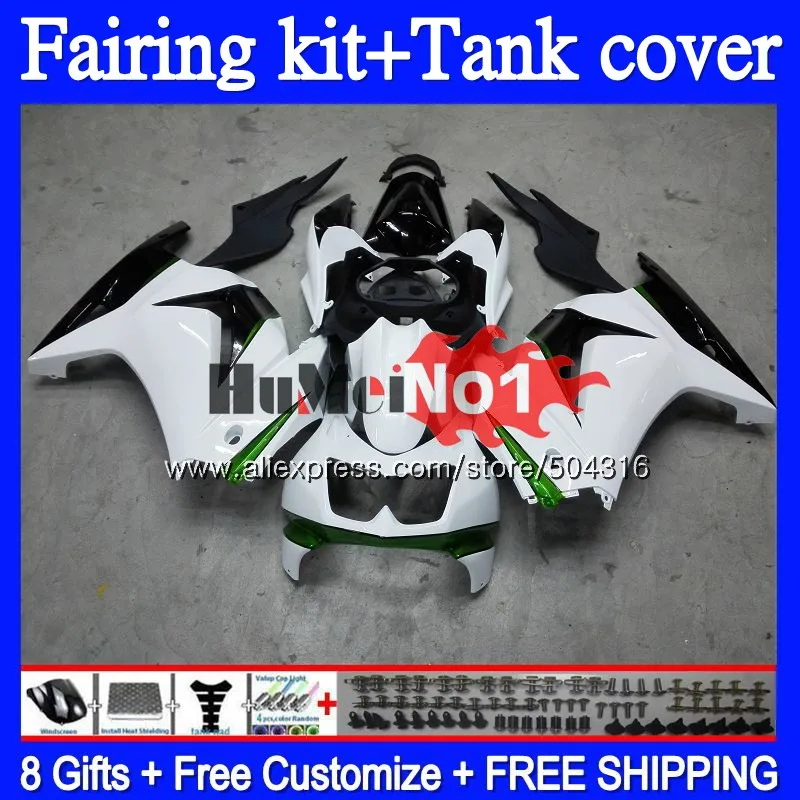 Kit For KAWASAKI EX250 ZX250 R 2008 2009 2010 2011 2012 94MC.123 EX250R ZX EX 250 250R ZX250R 08 09 10 11 12 Fairing White Black Kit For KAWASAKI EX250 ZX250 R 2008 2009 2010 2011 2012 94MC.123 EX250R ZX EX 250 250R ZX250R 08 09 10 11 12 Fairing White Black