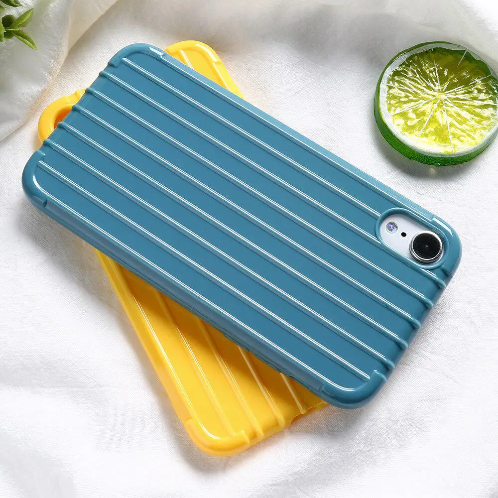 

Trunk Style Soft Silicone Phone Case For iPhone X XS 11 Pro MAX Candy Color ShockProof Protective Cover For iPhone 7 6 6S 8 Plus