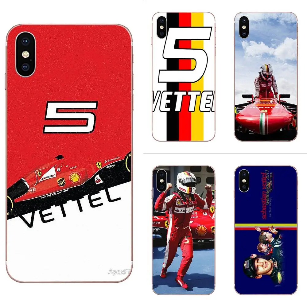 Прозрачные чехлы для смартфонов Sebastian Vettel 5 Xiaomi Redmi Mi 4 7A 9T K20 CC9 CC9e Note 7 9 Y3 SE Pro Prime Go Play