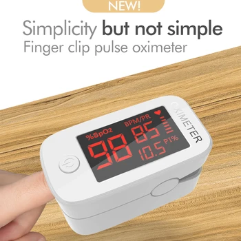 

Finger Pulse Oximeter SPO2 PR PI Blood Oxygen Monitor Oximetro Perfusion Index Fingertip For Respiratory System Vascular Disease