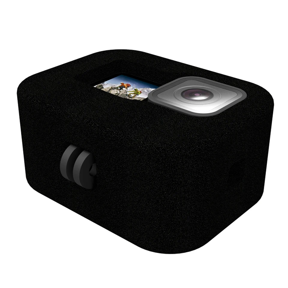 FitStill Windslayer Housse De Protection Coupe-Vent Pour Go Pro Hero 13, 12, 11, 10, 9 - Mousse Noire Réduction Du Bruit Du Vent - Éponge Pour Enregistrement Audio