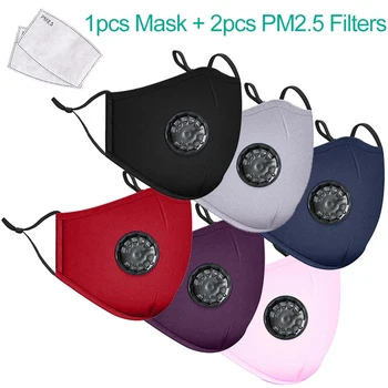 

Reusable Washable Cotton Mask PM2.5 Anti-pollution Dustproof Face Mask Unisex Replaceable Filter Cloth Masks Value Mouth Masks