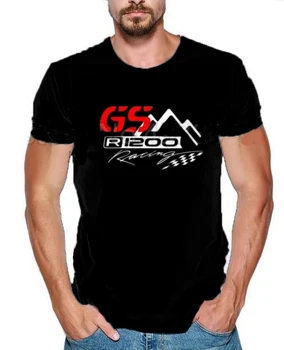 

2019 Fashion R1200 Gs T-Shirt Motorcycles Driver Motorcycle M power Motorrad Fan T-Shirt Short Sleeve Black Cotton Casual Shirtm