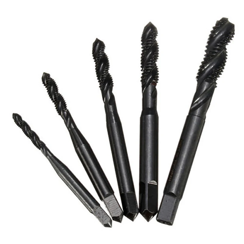 

5pcs M3 To M8 Nitride Screw Tap Metric Spiral Hand Thread Screw Tap Spiral Hand Thread Tap Screw Spiral Point Thread Metric Plug