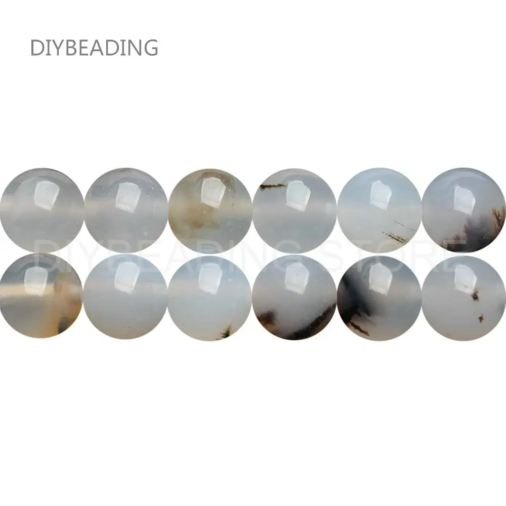 

Natural Landscape Agate Gemstone Round 4/6/8/10/12mm Spacer Beads for Women Necklace Bracelet Earring Jewelry Making