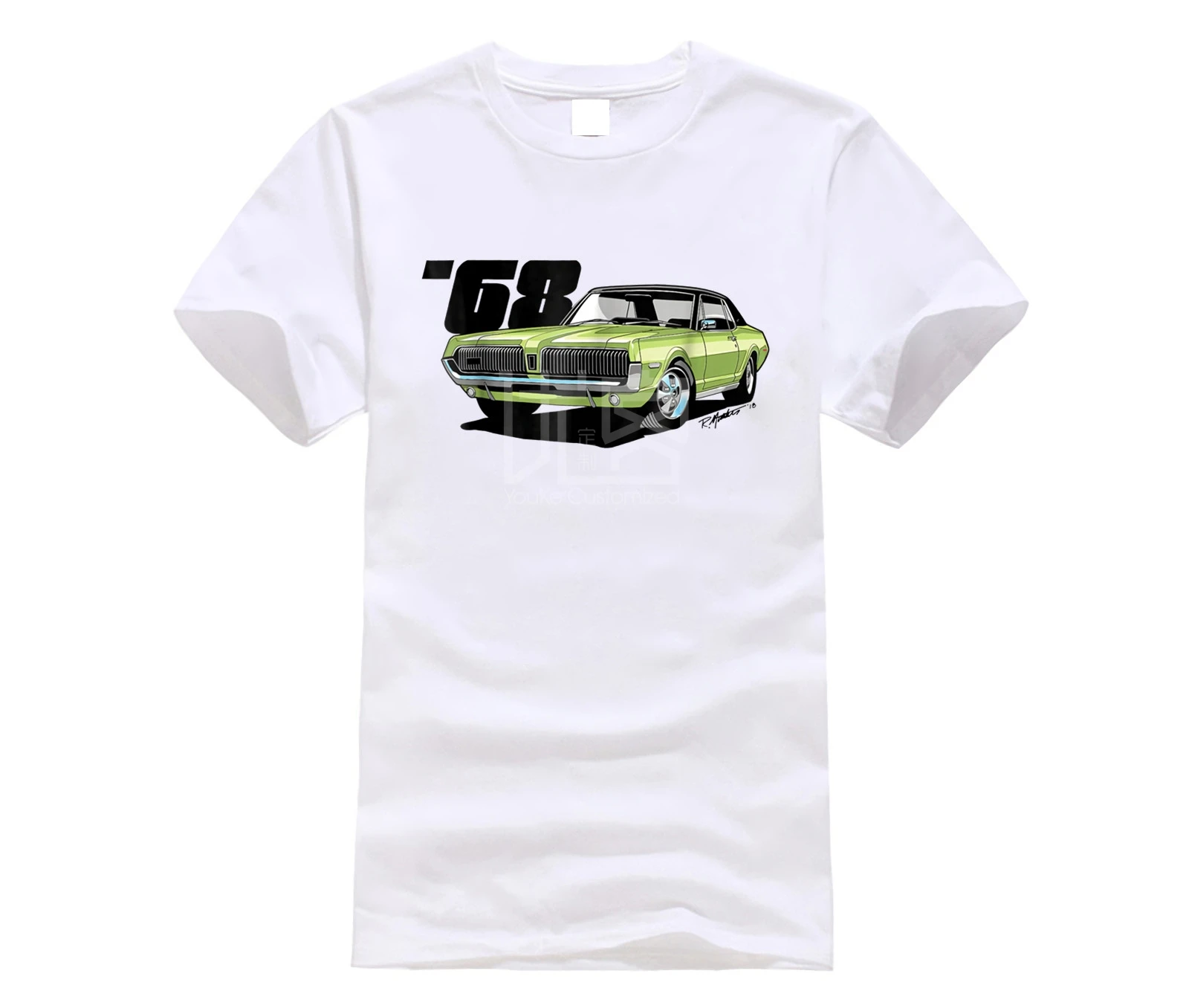 Брендовая мужская рубашка 1968 Mercury Cougar графическая футболка|Футболки| |