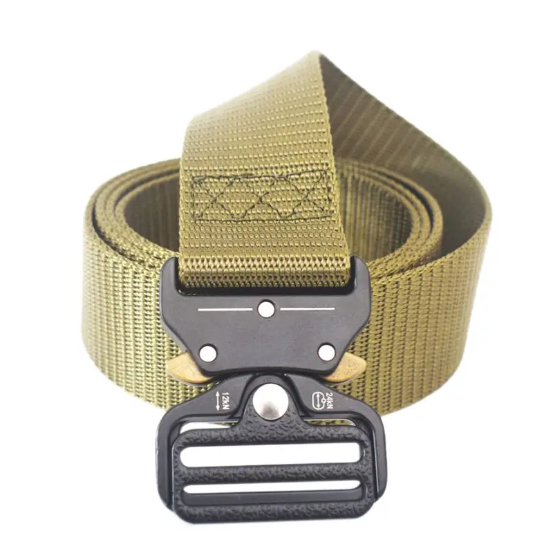 

Military Tactical Nylon Belt Adjustable Metal Buckle Outdoor Army Quick Release Hunting Training Nylon Belt New