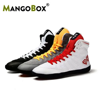 

Breathable Wrestling Shoes Men's Women's Training Sport Sneakers Man Athletics Wrestling Boxing Boots Black Combat Racing Shoes