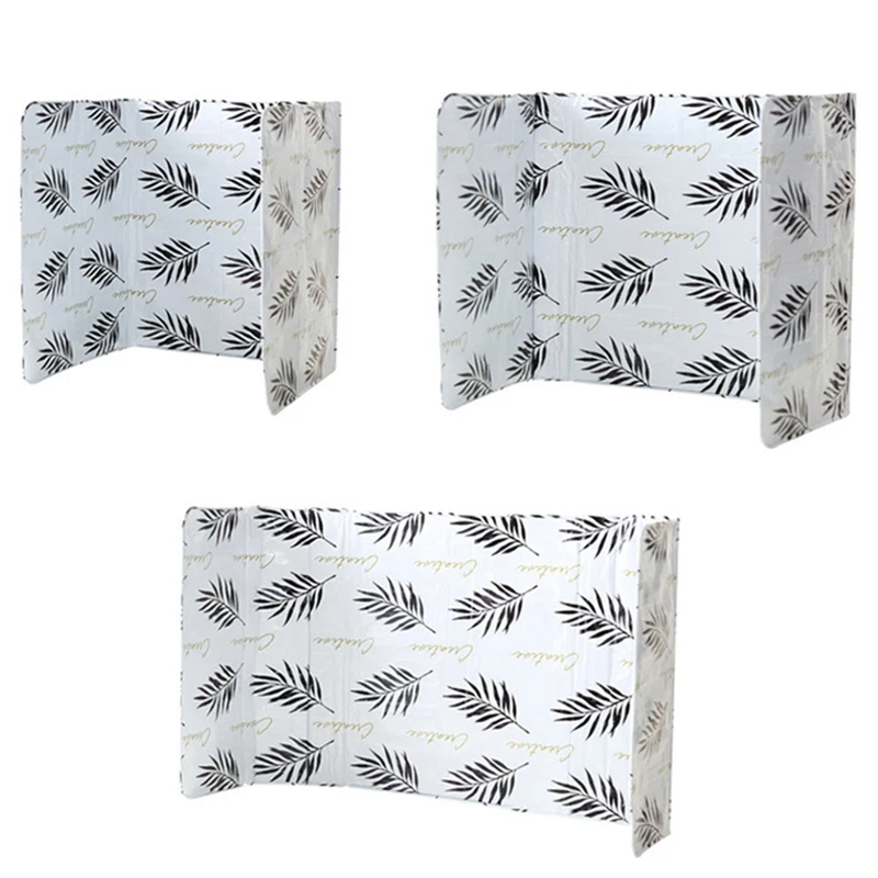 Aluminum Foldable Kitchen Gas Stove Baffle Plate Splash Guard