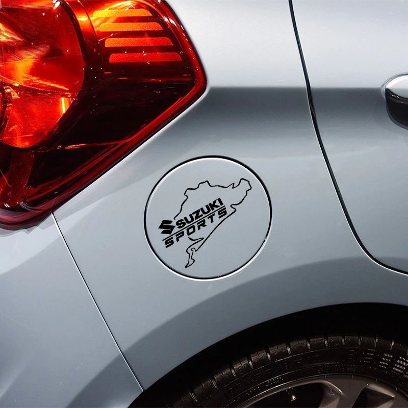 Car-Styling 1Pcs New Style PVC car fuel tank cap lahua Sport Sticker Decal For Suzuki Swift SX4 Vitara Jimny S-CROSS Accessories