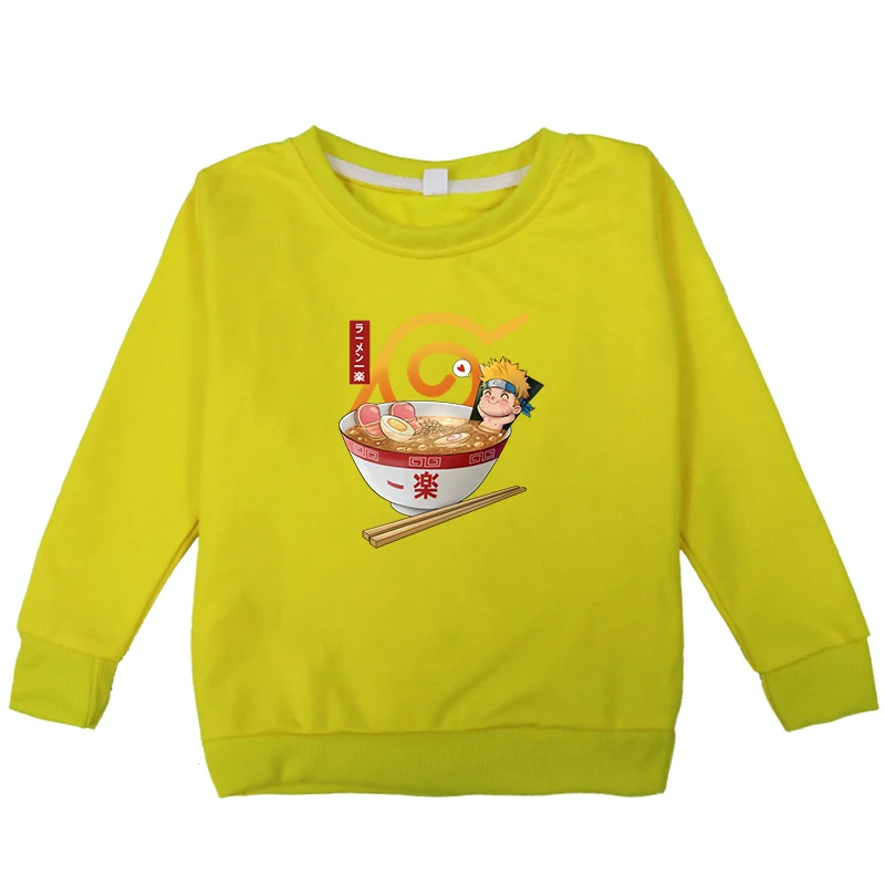 Anime Naruto Kids Sweatshirts Fashion Japanese Baby Hoodie Spring 9 Color Full Tops T Shirt for Teenagers 2t-14t New Arrival