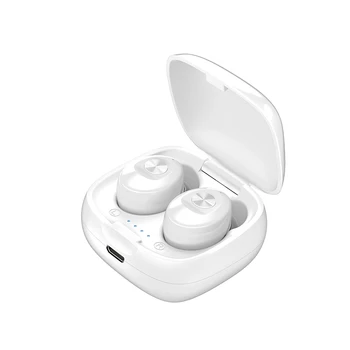 

True Wireless Earbuds TWS Bluetooth Earphones 5.0 Handsfree Earphone Sports 3D Bass Waterproof Headset with Charging Box.