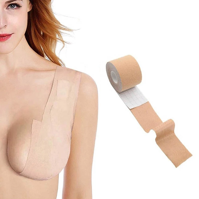 Women Tube Tops Summer Strapless Bikini Invisible Nipple Cover Breast Lift-Up Boob Tape Women Sexy Tube Top Plus Size Bra Push Up Bra Crop Top