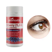 Хорошее самочувствие черники 25000 мг лютеин 6 мг глаз прочность фокус Функция улучшить макулярной линза Retina зрение Ночное видение нагрузку на глаза