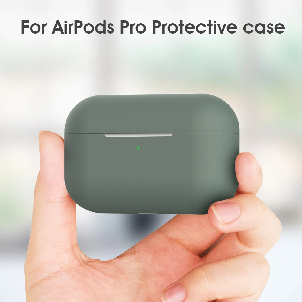 Для Apple Airpods Pro, беспроводной Bluetooth чехол для наушников, силиконовый защитный чехол для наушников, чехол для зарядки с крючком