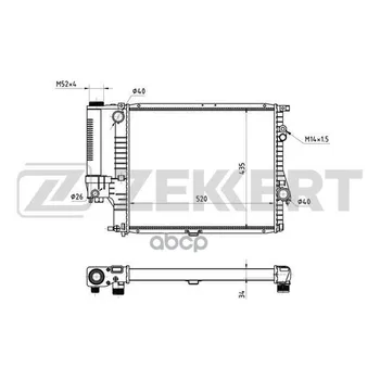 

Radiator OHL. DV. BMW 5 (E39) 95-zekkert art. mk-1003