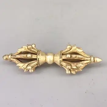 

Collection Chinese Tibetan Buddhist Tantric Artifacts, Diamond Pestles, Ward Off Evil Spirits Home Furnishings Copper Statue