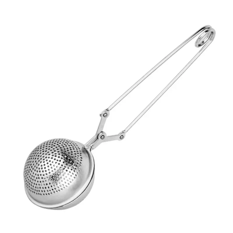 Handle Tool Tea Infuser Stainless Steel Tea Pot Infuser Sphere Mesh Tea Strainer