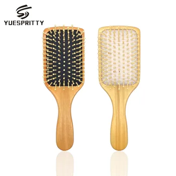 

Hks045 Theaceae Big Board Comb Wood Air Cushion Massage Comb Black/white Rubber Cushion Comb Hairdressing Comb Comb