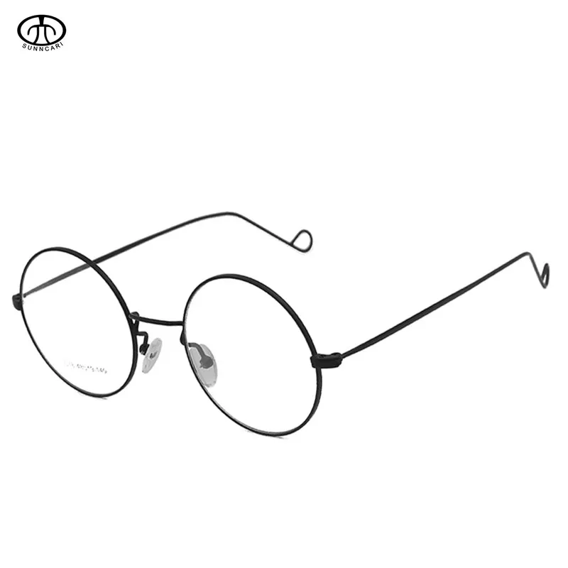 Сплав Близорукость Оптические оправы для очков по рецепту круглые Твердые