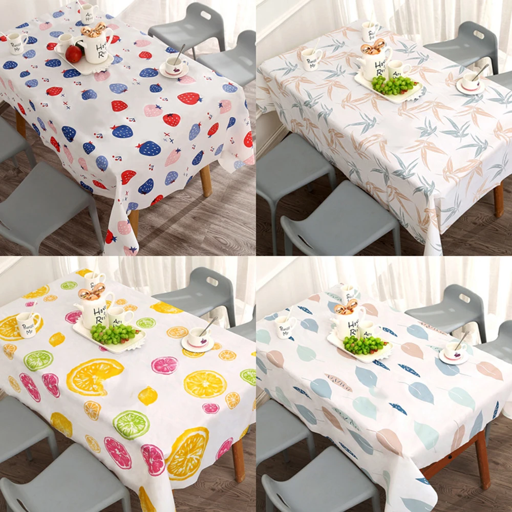 

Europe Table Cloth Disposable Tablecloth Waterproof Oil Proof PVC Table Cloth Cover Home Dining Kitchen Tablecloth Decoration
