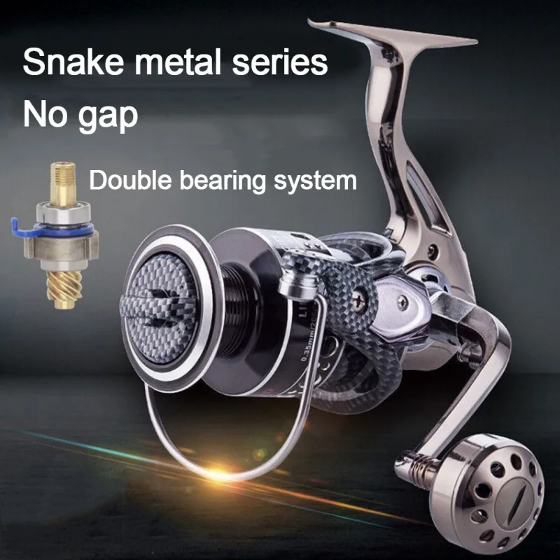 Full metal body wheel lotus handle fishing reel Spinning Fishing Reel Lightweight Ultra Smooth Powerful Metal Spool Reels For Sa