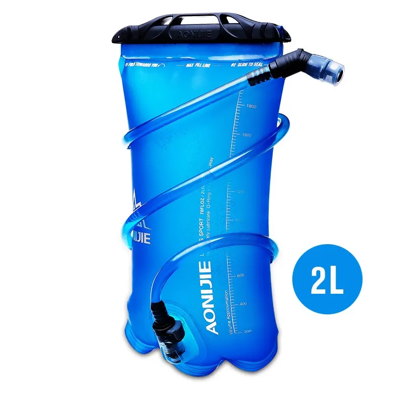 AONIJIE SD16 мягкий резервуар воды мочевого пузыря гидратации пакет хранения воды BPA бесплатно-1.5L 2L 3L бег гидратации жилет рюкзак - Цвет: 2L
