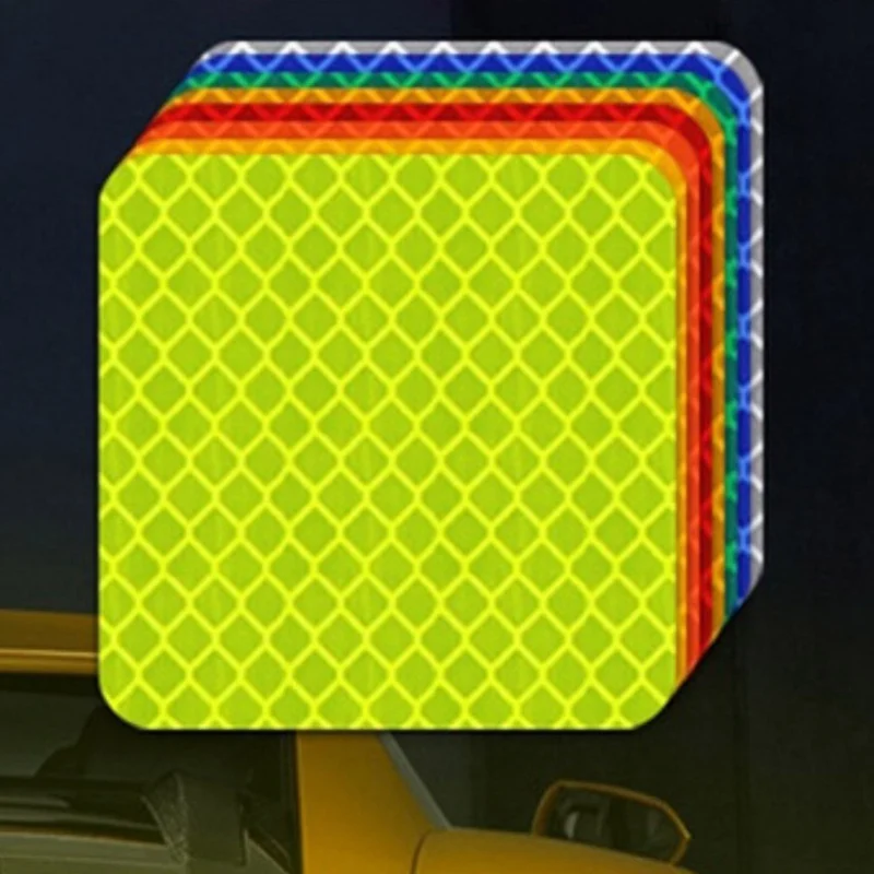Универсальный светоотражающий логотип Предупреждение полоска в байкерском стиле со светоотражающими элементами безопасности отражающие наклейки Наклейка для автомобиля