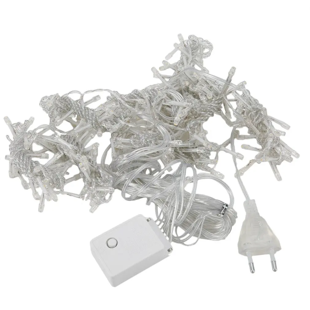 

ICOCO 9.8ft x 6.6ft 220V String Fairy Curtain Light Christmas Wedding Lights Indoor Outdoor Decor Lighting 5 Colors EU Plug