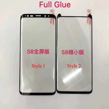 

100pcs/lot Full Glue Screen Protector for Samsung S8 Plus 3D Curved Full Adhesive Tempered Glass for S9 Plus Note 8 9 10 S10