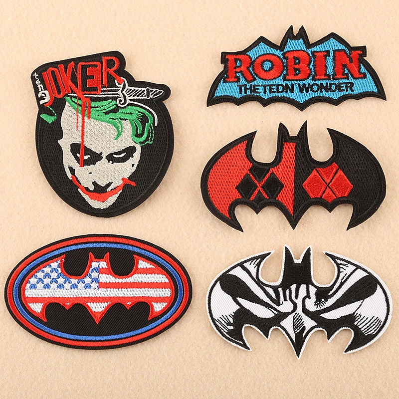 Batman Joker Card American Flag Batman Funko Legion Of Collectors Batman Vs Superman Wonder Woman Embroidered Patch Patches Aliexpress