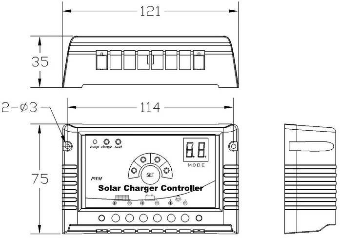 Солнечный контроллер 20A/12 V/24 V/Солнечный контроллер заряда и разряда