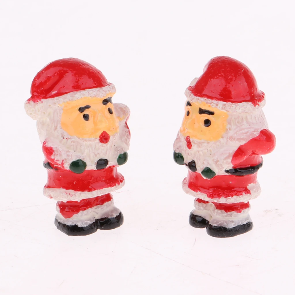 20 Pieces Dollhouse Miniature Santa Claus Room Garden Decoration Accessories Suitable for 1:12 Miniature Dollhouse