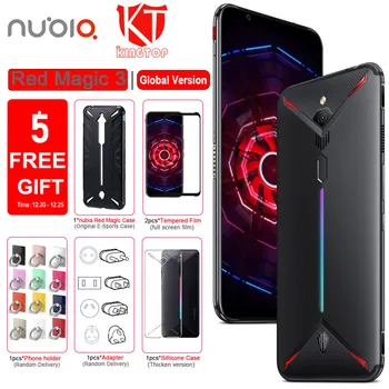 

Global Version Original ZTE nubia Red Magic 3 3S Mobile phone 8G/12G 128/256G 6.65" Snapdragon 855 Front 48MP 5000mAh Game Phone